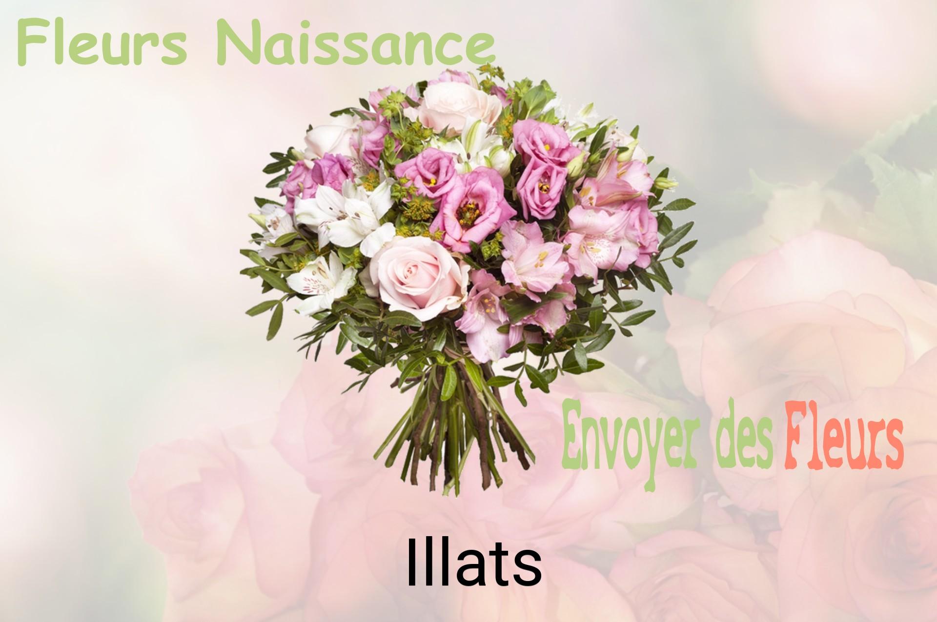Bouquet de fleurs de naissance livré à Illats