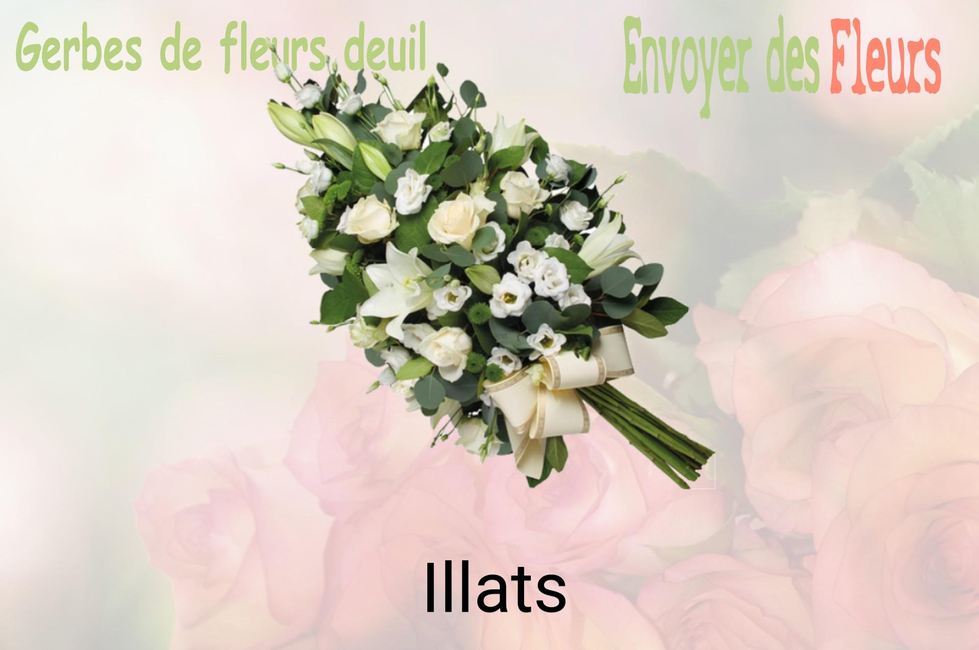 Gerbe de fleurs de deuil livrée à Illats